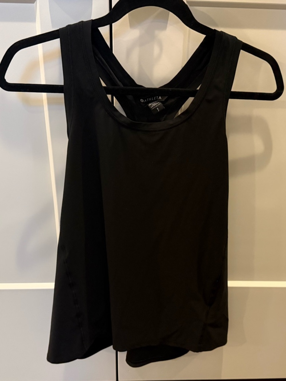 Athleta Women’s Black Cross-Back Performance Tank, Sz S